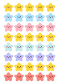 Stars Stickers Sheet