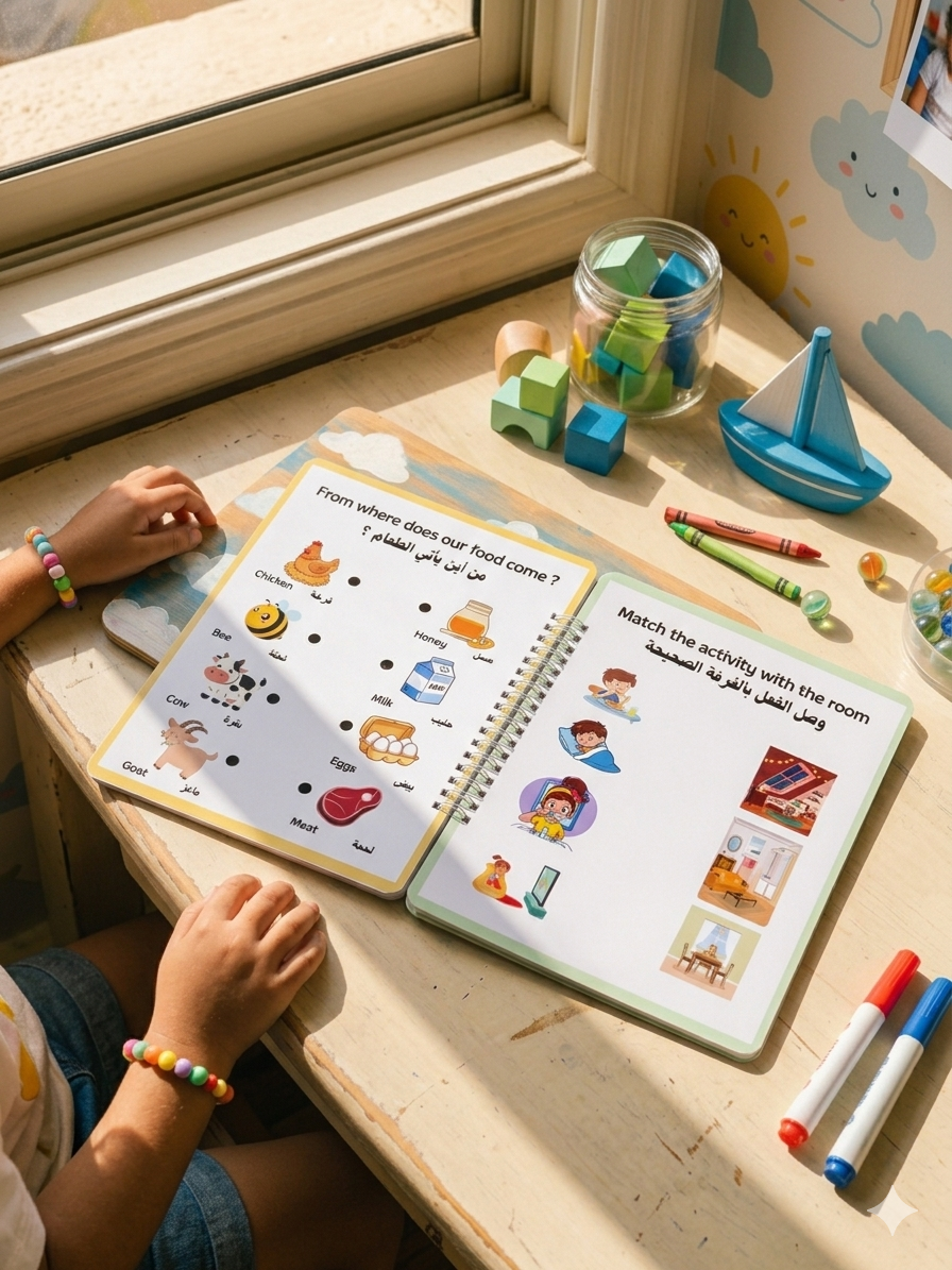 Wipe and Learn (Girls Book) Size A5 for Ages 2+ Years
